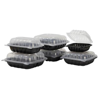 China Hot Selling Amazon Microwavable Take Away Plastic Packaging Disposable Food Container For Restaurant for sale