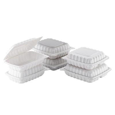 China Sustainable Fast Food Container Disposable Microwavable Plastic Lunch Box For Restaurant for sale