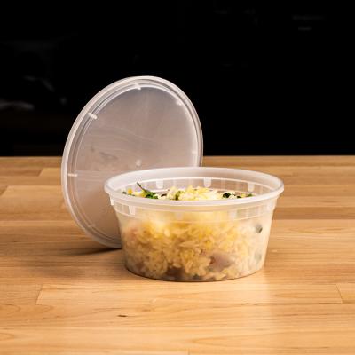 China Hot Microwavable Amazon Spun Airtight Food Storage Plastic Disposable Soup Container for sale