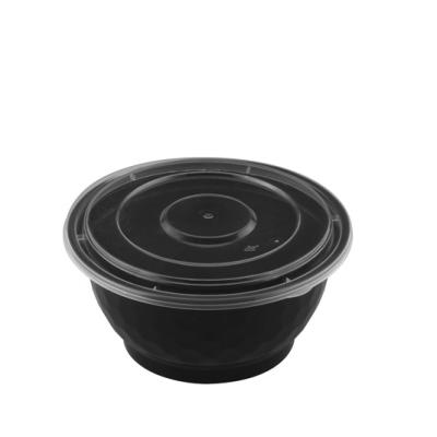 China Microwavable Disposable Plastic Food Container Noodle Bowl For Food Caterer for sale