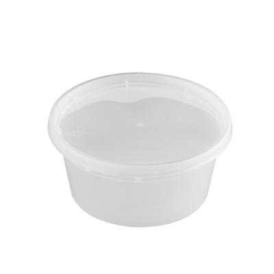 China New Design Microwavable Disposable Food Container Disposable Plastic Round Clear Round Bowl for sale