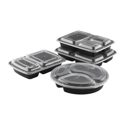 China Hot Selling Black Microwavable Restaurant Takeout Disposable Food Containers For Microwave for sale