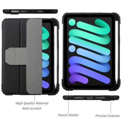 China 100% Perfect Fit Slim Soft Tpu Pen Slot Case mini6 Black Color Transparent Case For Ipad mini 6 case for sale