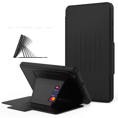 China 100% PU Leather Business Perfect Folio Magnetic Fit Tablet Case For Samsung Tab A7 Lite 8.7 Sm-T220 Sm-T225 Adjustable Stand Card Slot Smart Cove for sale