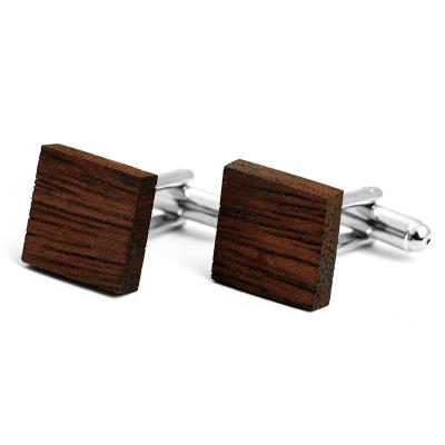 China French cuff shirts wholesale classic wood cufflinks cuffs fashion bamboo men's cufflinks custom wood cufflinks for sale