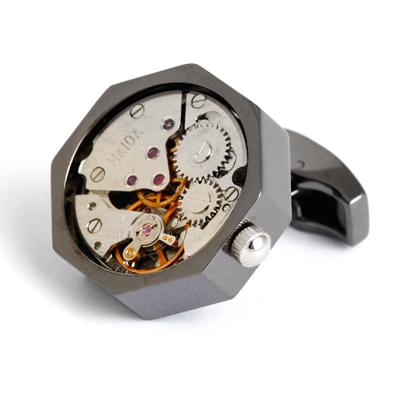 China Watch Movement Speed ​​Gun Color Mens Shirt Fashion Sensitive Exquisite Cuff Link for sale