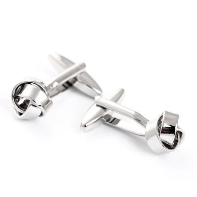 China Crystal Hot Designer Metal Knot Cufflinks For Men Custom Classic Fashion Ball Cufflinks for sale