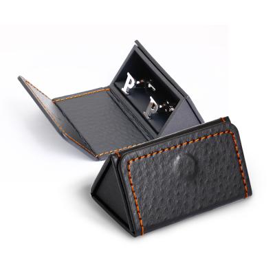 China New Style Handmade Triangle Folding Cufflink Packaging Box Make Your Own Cufflinks Box for sale