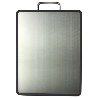 China Amazon Sustainable Hot Selling Stainless Double Sided Cutting Board and Wooden for sale