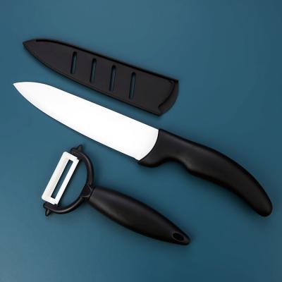 China 2pcs Ceramic Chef Knife Favorable Price Stocked Ceramic Knife Set Set With Ceramic Peeler for sale