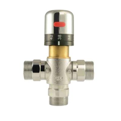 China G1/2 kitchen commercial hose thermostatic mixing valve applied to central heating system for sale