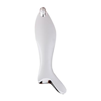 China Wrinkle Remover Eye Massage Roller Fish Muscle Gua Sha Stainless Steel Guasha Scraping Board for sale