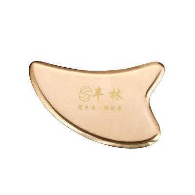 China Wrinkle Remover Copper Heart Shaped Scratching Massager Set Face Lift Facial Metal Beauty Massage Scratching Tool for sale