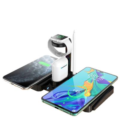 China 2022 Amazon Success Earphone 4 In 1 Wireless Charger For IOS Android for sale