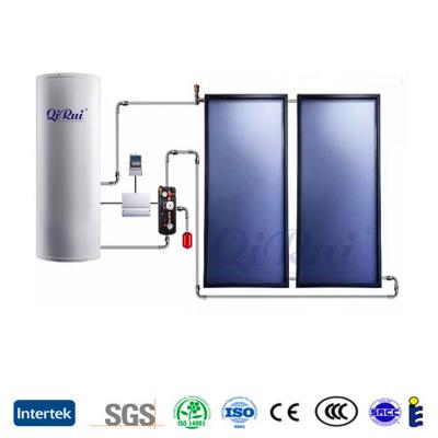 China Pitched and Flat Roof Flat Plate Collector Split Pressurized Solar Water Heater System for sale