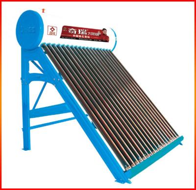 China Aluminuim Bracket 100L-500L Non Pressurized Glass Vacuum Tube Solar Water Heater System for sale