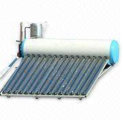 China Compact Type Solar Water Heater with Assistant Tank and Gray Color Steel Bracket for sale