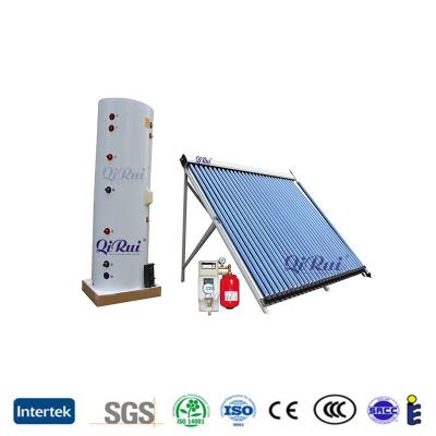 China 800kpa/116psi Rooftop Parabolic Trough Heat Pipe Solar Thermal Water Collector System for sale