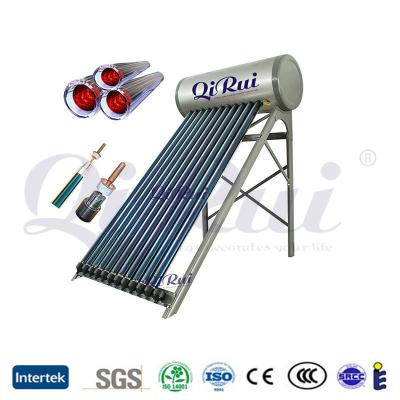 China Capacity Glass Heat Pipe Evacuated Tube Solar Thermal Collector 100L 150L 200L 250L 300L for sale