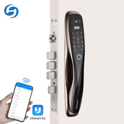 China Home Security Huiyou DF1 Home Security Huiyou DF1 Home Security WiFi App Front Entrance Digital Cylinder Fingerprint Electronic Smart Lock for sale