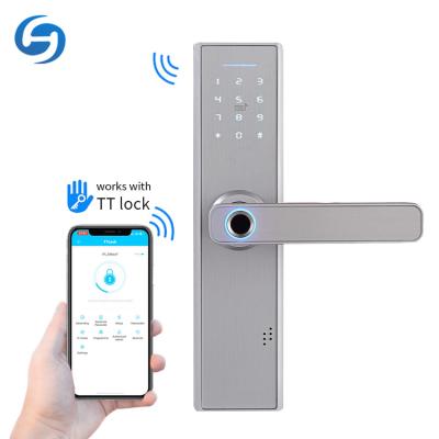 China Huiyou X1 office/home wifi wireless apartment/outdoor unlock commercial smart rfid card fingerprint smart door lock for sale