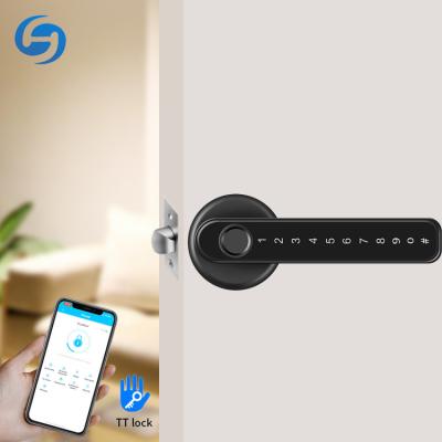 China Apartment/deadbolts handle Huiyou 190 office/home electronic door lock smart keyless digital keypad fingerprint electronic door lock for sale