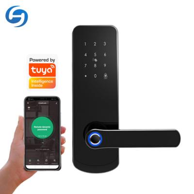 China Wifi Huiyou smart home kit devices access control electronic keyless fingerprint wireless wifi products tuya smart lock entry electronic for sale