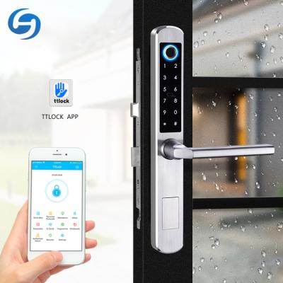 China Euro Access Control App Fingerprint Keyless Fingerprint Home/Apartment/Stainless Steel Huiyou A210 Office/Home Entrance Smart Door Lock for sale