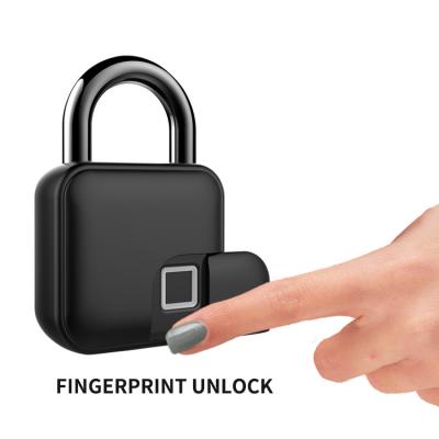 China USB Rechargeable Biometric Fingerprint Padlock Briefcase/Huiyou L3 Mini Keyless Bag/Door/Cabninet/Luggage/Bike Fingerprint Lock for sale