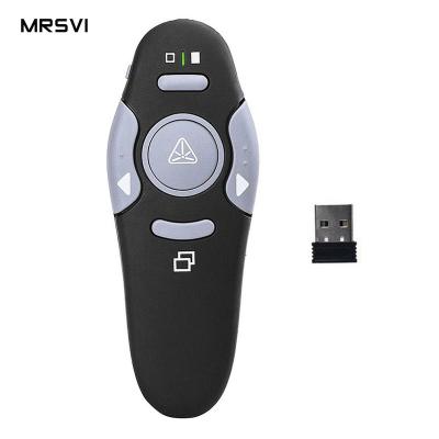 China Newest Durable Multimedia USB Laser Remote Control Red Indicator PPT Pen Projector Wireless Presenter for sale