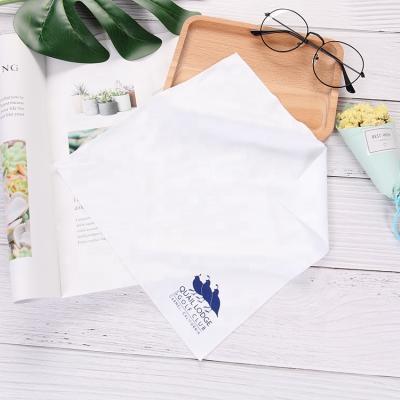 China Viable Microfiber Cleaning Cloth Chamois Silk Screen Printing 15*15cm/15*18cm for sale