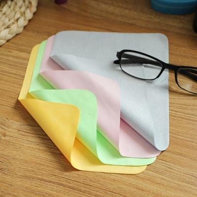 China Eco - Friendly Quality And Blue Color Cheap Cleaning Microfiber Custom Cloth For Camera And Glasses for sale