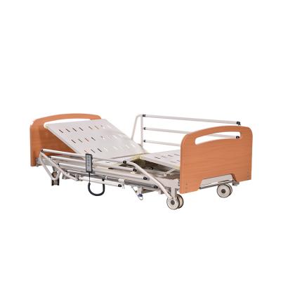 China Wooden Electric Hospital Bed Design 5 Function Electric Home Care Hospital Bed Homecare Electric Bed for sale