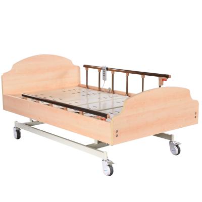 China Two function wood board electricl bed medical hospital bed for nursing home nursing elderly rest home for sale