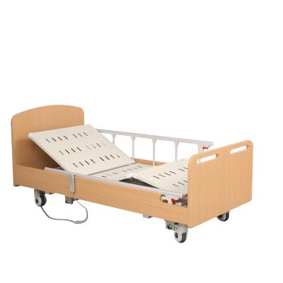 China 1 Crank Design Two Function Wooden Homecare Nursing Electric Home Hospital Bed for sale