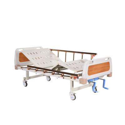 China Two Function Contemporary Manual Bed Hospital Bed Medical Meidical Equipment With Cranks for sale