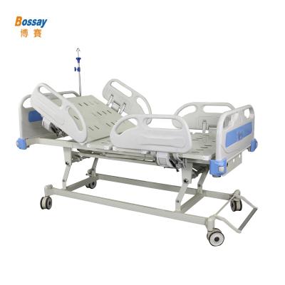 China BS-835D Multifunction Hospital Room ABS Nursing 3 Operate Electric And Manual Hospital Bed Price for sale