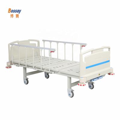 China Manual Easy Operate BS-828J Bossay Hospital Furniture Medical ABS Two Crank Manual Hospital Bed For Sale for sale