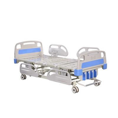 China 5 Functions Five Function ICU Manual Hospital Bed Medical Beds for sale