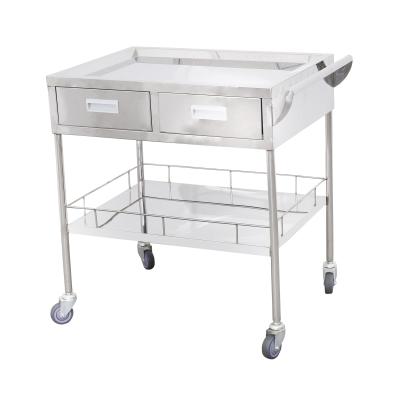 China Contemporary Stainless Steel Hospital Medical Emergency Crash Anesthesia Cart Medical Treatment Instrument Trolley for sale