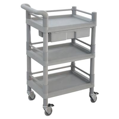 China Contemporary ABS Medical Trolley With Wheeled Medical Trolley Used Crash Carts Medicine Trolley Hospital Ward for sale