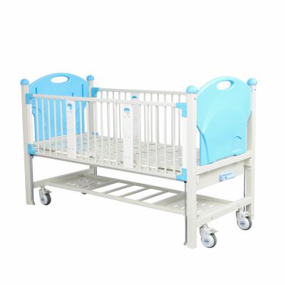 China Factory Hospital Bed Crib Metal Hutch Babies Clinic Infant Medical Kids Bed Children Hospital Pediatric Bed With Casters Manufacturers for sale