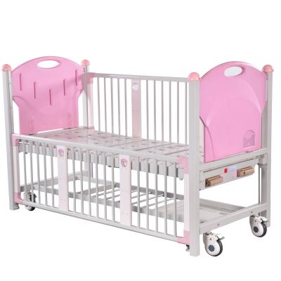 China ABS Contemporary Manual Head And Foot Panel 2 Cranks Hospital Children Bed for sale