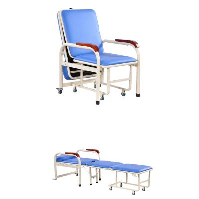 China Contemporary Hospital Accompany Chair Folding Bed Chair Recliner Chair for sale