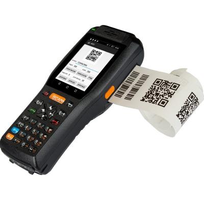 China Handheld Computer Android POS terminal mini 58MM mobile printer Handheld PDA with thermal printer/QR Code scanner for sale