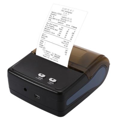 China Android/IOS Tooth 58mm Blue Black And White Thermal Barcode Printer for sale