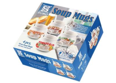 China Morden Soup Mugs Food Box Printing , Subscription Box Printing One Sdie Coated Paper for sale