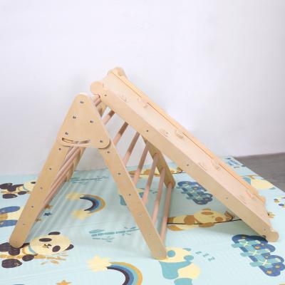 China Kids Modern Wooden Triangle Foldable Adventure Toys Arch Montessori Furniture Enlightenment Cube Toy Education Equipment For Baby for sale