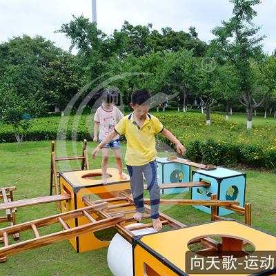 China Team Building Wooden Toys Kindergarten Kids Outdoor Physical Kindergarten Educational Entertainment Early Learning Game Supplies for sale