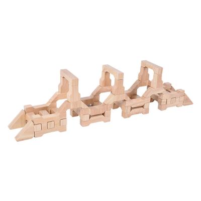 Chine Wooden Puzzle Set Eco-friendly Preschool 3D Interlocking Educational Physics Construction Toy Gift for Kids Toddlers à vendre